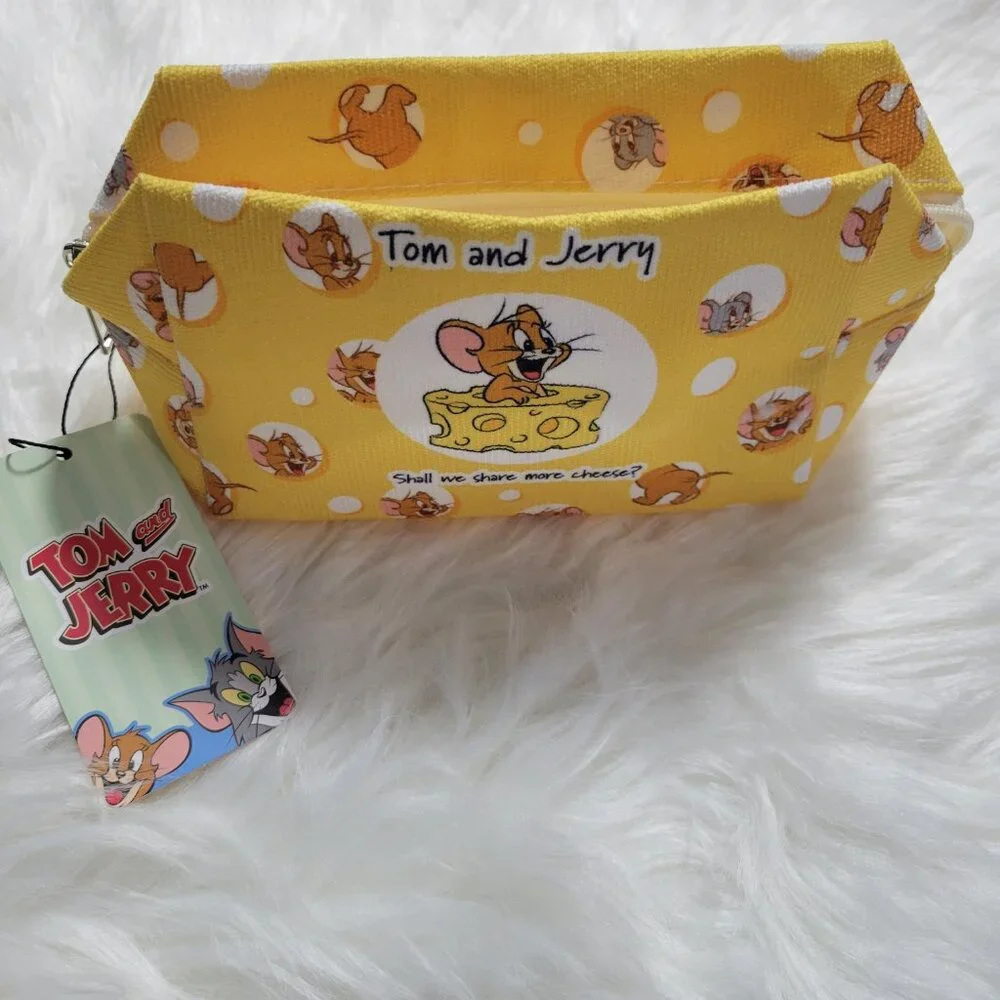 Tom & Jerry Cheese Themed Cosmetic Bag
